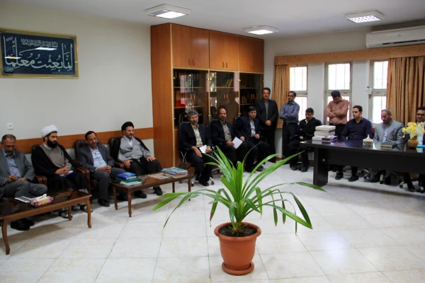 معارفه آقای عفاریان  معاونت اداری و مالی  پردیس شهید بهشتی مشهد