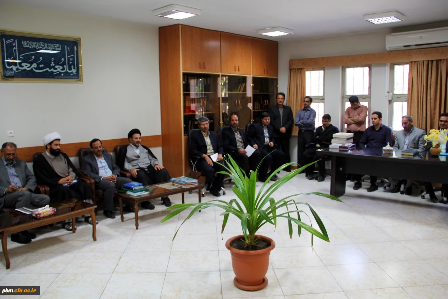 معارفه آقای عفاریان  معاونت اداری و مالی  پردیس شهید بهشتی مشهد