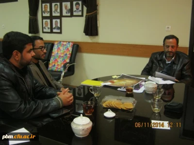 دیدار اعضای شورای صنفی رفاهی دانشکده دانشور با سرپرست پردیس شهید بهشتی مشهد