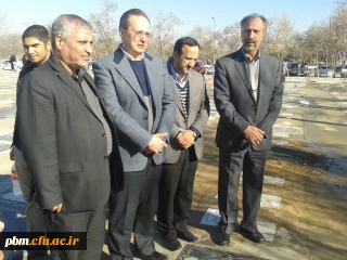 حضور دکتر مهر محمدی و معاونت محترم آموزشی دانشگاه فرهنگیان بر سر مزار مرحوم گرایلی