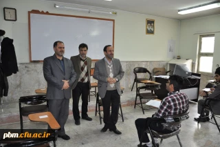 بازدید سرپرست و معاون آموزشی پردیس از برگزاری امتحانات دانشجویی