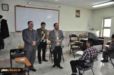 بازدید سرپرست و معاون آموزشی پردیس از برگزاری امتحانات دانشجویی