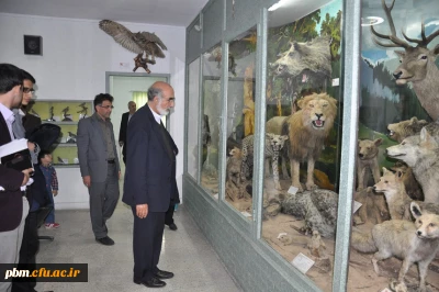 بازدید مهندس «ایرج حسابی» از اولین موزه علوم و تاریخ طبیعی استان