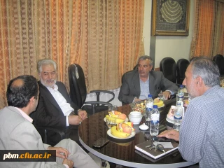 دیدار دکتر مروی رئیس کمیسیون انرژی مجلس  با دکتر سید حسین مجتبوی رئیس استانی پردیس های خراسان رضوی