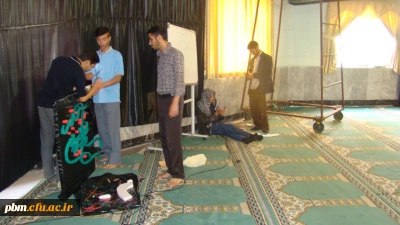 آماده سازی فضاهای مختلف پردیس  جهت برگزاری مراسم دهه اول  ماه محرم