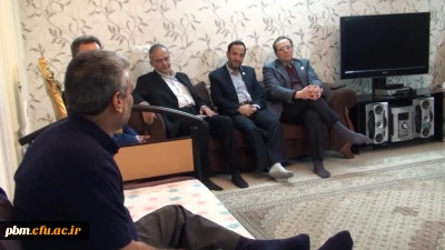 دیدار دکتر مهرمحمدی و هیات همراه از جانباز آزاده حسین ایروانی همکار پردیس شهید هاشمی نژاد