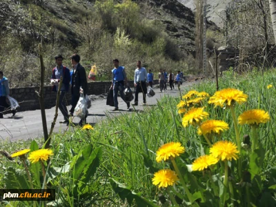حضور کارگروه رنگ طبیعت دانشگاه فرهنگیان ، پردیس شهید بهشتی در روستای زشک