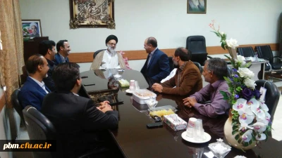 دیدار صمیمانه امام جمعه محترم تربت جام جناب حجت الاسلام و المسلمین حاج آقای موسوی فر با دکتر نصیری جامی  ریاست پردیس شهید بهشتی خراسان رضوی