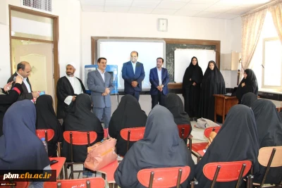 در حاشیه هشتمین جلسه شورای استانی دانشگاه فرهنگیان خراسان رضوی انجام شد : 
بازدید آقایان دکتر مجتبوی و نصیری جامی و هیئت همراه از روند برگزاری ترم تابستانی در مرکزدانشور نیشابور