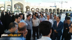 تشرف شرکت کنندگان در دوره کتابداران دانشگاه فرهنگیان به حرم مطهر حضرت رضا (ع) و صرف صبحانه در مهمانسرای حضرت