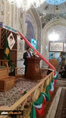 مراسم قرائت میثاق نامه دانشجویان دختر ورودی 91 دانشگاه فرهنگیان از دقایقی قبل در حرم مطهر حضرت رضا (ع) آغاز شد.