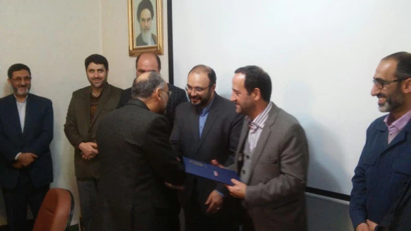 تکریم ومعارفه مسوول حراست پردیس شهید بهشتی