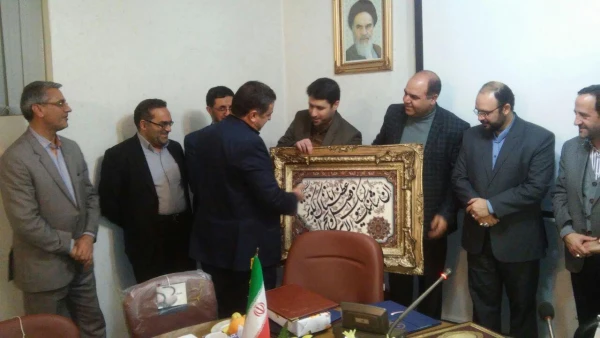 تکریم ومعارفه مسوول حراست پردیس شهید بهشتی