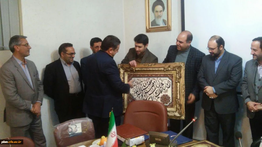 تکریم ومعارفه مسوول حراست پردیس شهید بهشتی