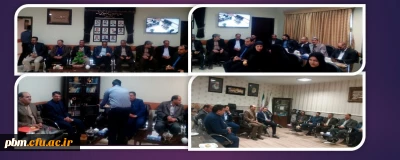 دیدار و تبریک سال نو کارکنان با مدیریت استان و ریاست پردیس