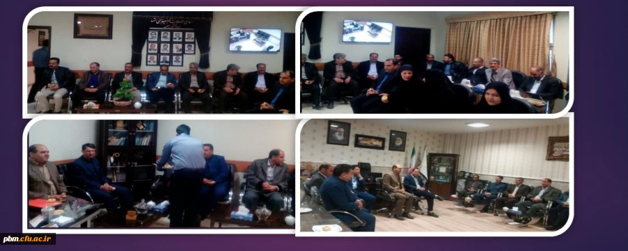 دیدار و تبریک سال نو کارکنان با مدیریت استان و ریاست پردیس