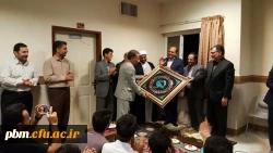 تقدیر دانشجویان بلوک 7تیر از سرپرست شبانه روزی جناب آقای سیدجواد مهتدی