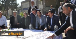 کلنگ زنی پروژه  یادمان شهدای گمنام در پردیس شهید بهشتی مشهد