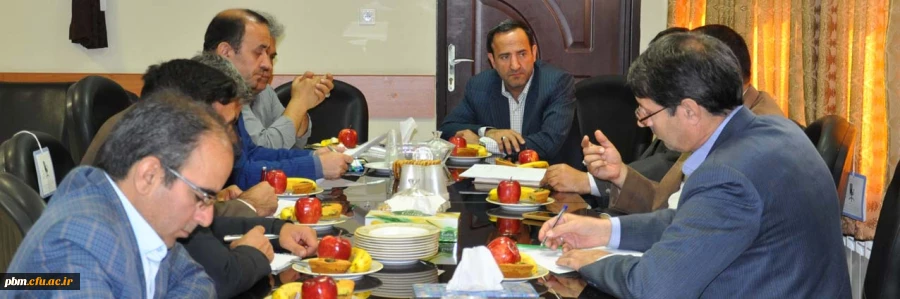 جلسه پیش از بازدید هیات نظارت وزارت علوم تحقیقات وفناوری