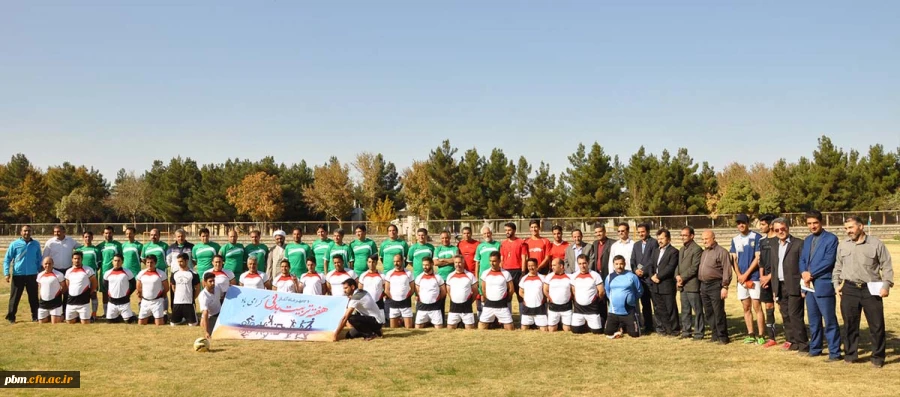 برگزاری بازی دوستانه فوتبال بین  پردیس شهید بهشتی و تیم پیش کسوتان  نیشابور