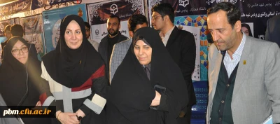 بازدید معاون دانشجویی دانشگاه فرهنگیان از نمایشگاه دستاوردهای پژوهش وفناوری خراسان رضوی