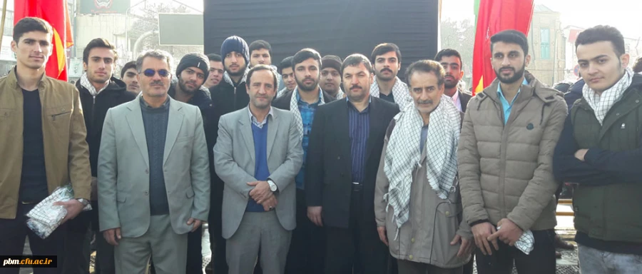 حضور دانشجویان و مسئولان پردیس شهید بهشتی در راهپیمایی «اتحاد ملت، بیعت با ولایت»