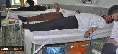 اجرای برنامه اهدای خون توسط دانشجویان و کارکنان پردیس شهید بهشتی