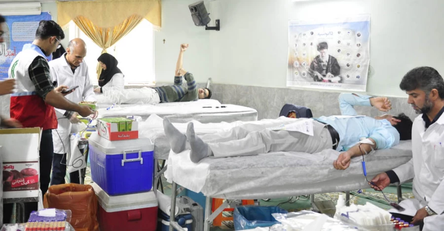 اجرای برنامه اهدای خون توسط دانشجویان و کارکنان پردیس شهید بهشتی