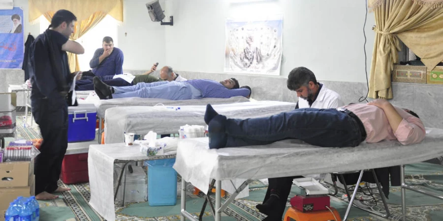 اجرای برنامه اهدای خون توسط دانشجویان و کارکنان پردیس شهید بهشتی