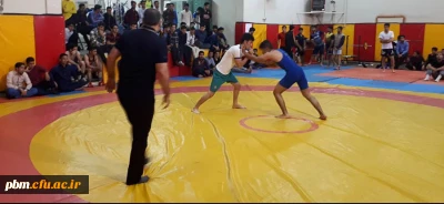 برگزاری مسابقات کشتی آزاد دانشجویان پردیس شهید بهشتی