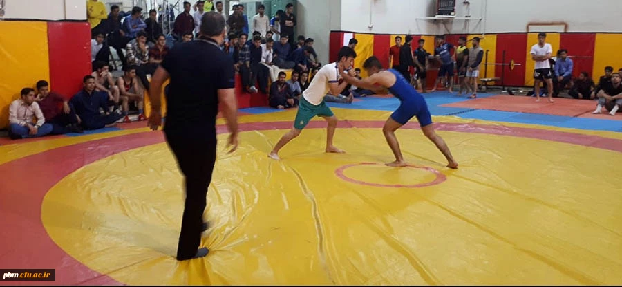 مسابقات کشتی آزاد دانشجویان پردیس شهید بهشتی
