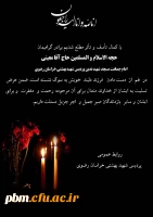 تسلیت به حاج آقا معینی