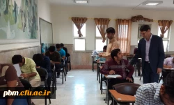 بازدید مدیر امور پردیس های خراسان رضوی از حوزه برگزاری امتحانات پردیس شهید بهشتی