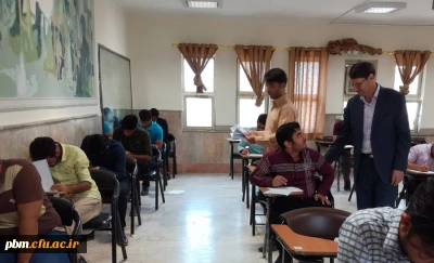 بازدید مدیر امور پردیس های خراسان رضوی از حوزه برگزاری امتحانات پردیس شهید بهشتی