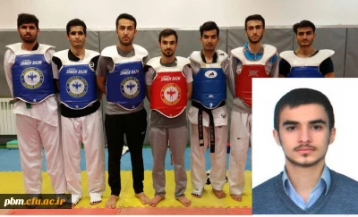آمادگی دانشجوی تکواندوکار پردیس شهید بهشتی برای شرکت در مسابقات کشوری