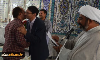 همزمان با میلاد مسعود حضرت ثامن الحجج(ع)
از خادمان حرم مطهر امام رضا(ع) در پردیس شهید بهشتی تجلیل شد