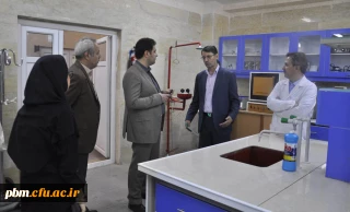 بازدید معاون آموزشی و تحصیلات تکمیلی دانشگاه فرهنگیان از آزمایشگاه های پردیس شهید بهشتی