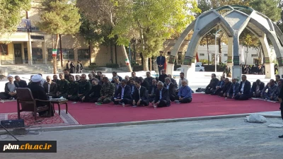 برگزاری مراسم عطر افشانی و غبارروبی از مزار شهدای گمنام مدفون در پردیس شهید بهشتی