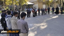 آیین بدرقه دانشجومعلمان اعزامی به کربلا جهت شرکت در مراسم اربعین حسینی