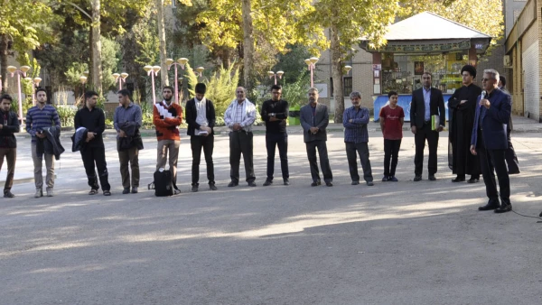 آیین بدرقه دانشجومعلمان اعزامی به کربلا جهت شرکت در مراسم اربعین حسینی