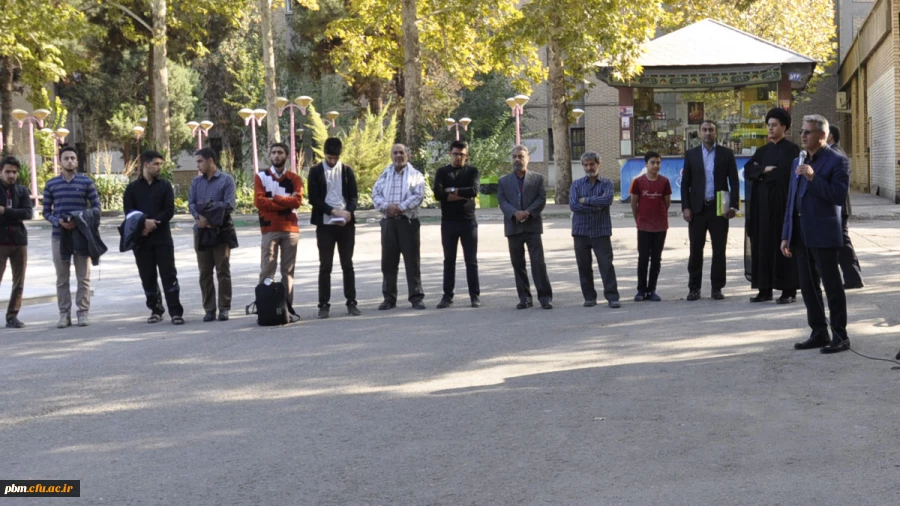 آیین بدرقه دانشجومعلمان اعزامی به کربلا جهت شرکت در مراسم اربعین حسینی