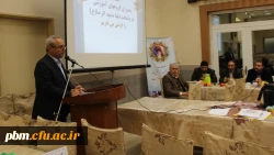 سخنرانی معاون آموزشی، پژوهشی و فرهنگی دانشگاه فرهنگیان خراسان رضوی در جلسه شورای استادان استان