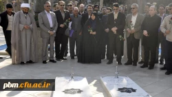 برگزاری مراسم ادای احترام  به شهدا با حضور کارشناسان تغذیه دانشگاه فرهنگیان