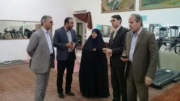 بازدید معاونت دانشجویی دانشگاه فرهنگیان از سالن ورزشی پردیس شهید بهشتی