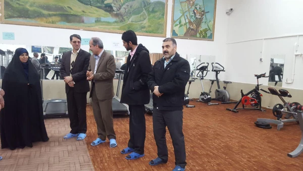 بازدید معاونت دانشجویی دانشگاه فرهنگیان از سالن ورزشی پردیس شهید بهشتی