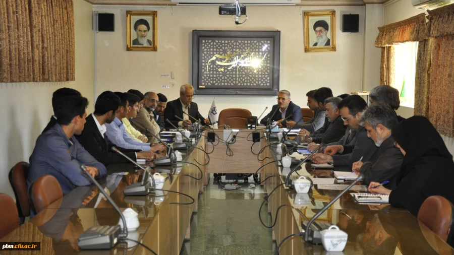 جلسه برنامه ریزی و هماهنگی جهت برگزاری آیین دانشجویی نکوداشت دهه سرآمدی آموزش و روز بزرگداشت مقام معلم