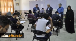 بازدید مدیر کل طرح و برنامه دانشگاه فرهنگیان از حوزه برگزاری امتحانات پردیس شهید بهشتی