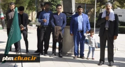 ادای احترام استادان، دانشجویان و کارکنان پردیس شهبد بهشتی به مقام والای شهدا