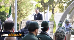  برگزاری مراسم صبحگاه مشترک در پردیس شهید بهشتی