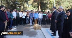 برگزاری مراسم ادای احترام به شهدا